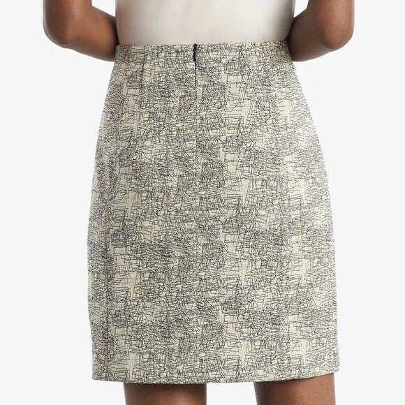 M.M. LaFleur Scribble Jacquard The Crosby Pencil Skirt - Picture 8 of 14